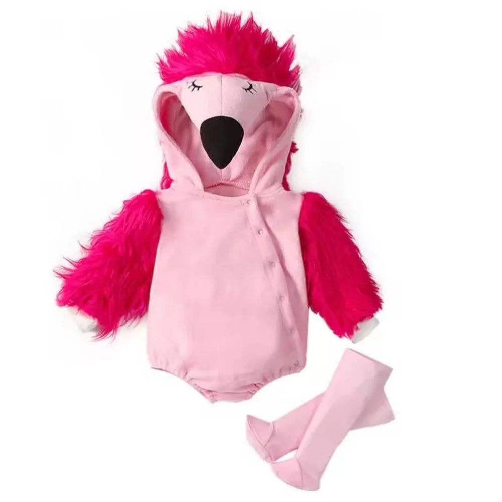 New Designer Cartoon Clothing Zip-up Hooded Romper + Stockings Baby Boy Clothes Baby Girl Casual Sets