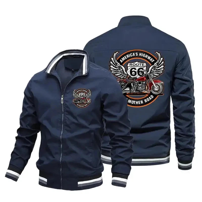 Men's Spring and Autumn Outdoor Casual Hip Hop Baseball Zipper Sportswear Fashion Motorcycle High Quality Sports Jacket