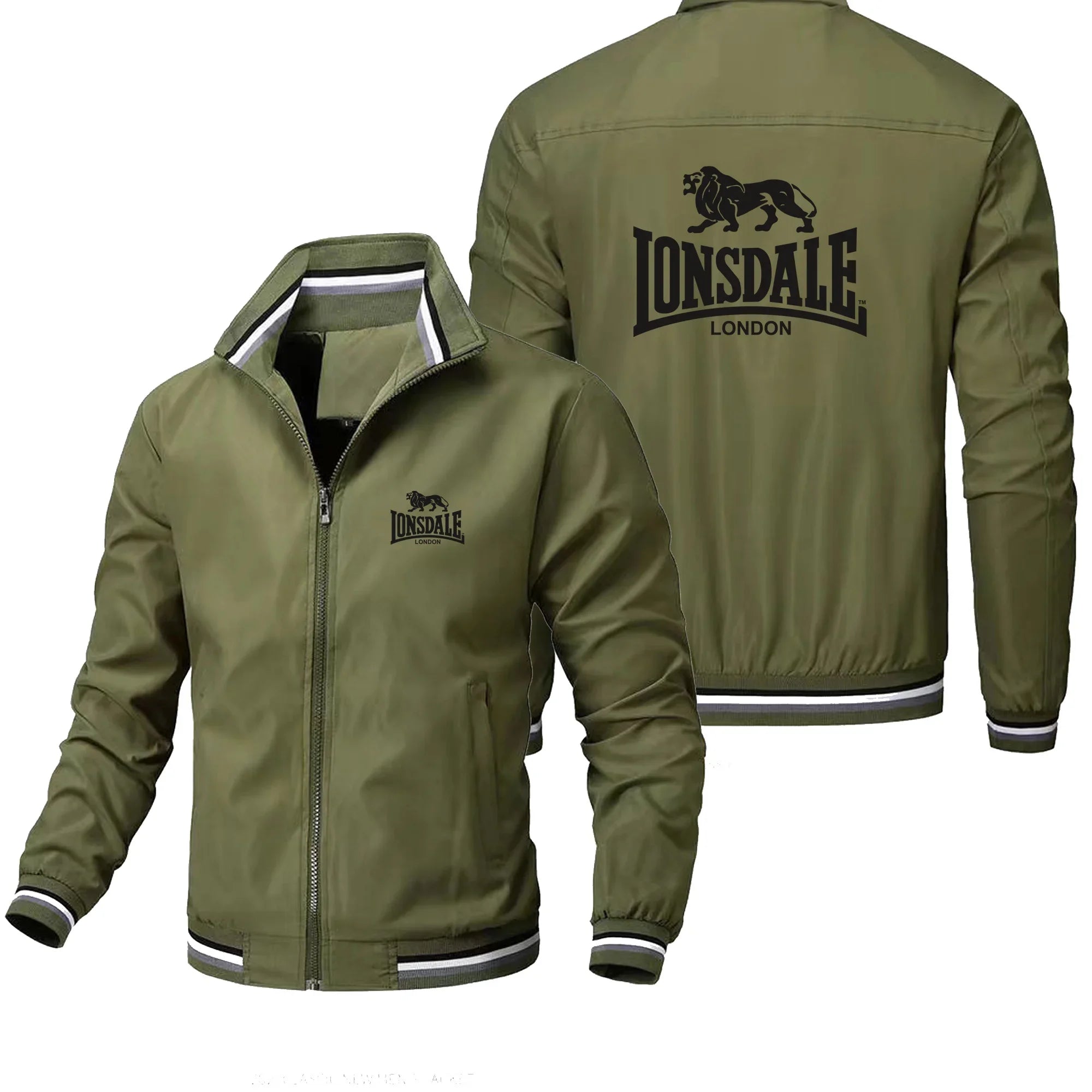 Men's Stand Collar Windproof Zipper Jacket – Outdoor Leisure Street Coat