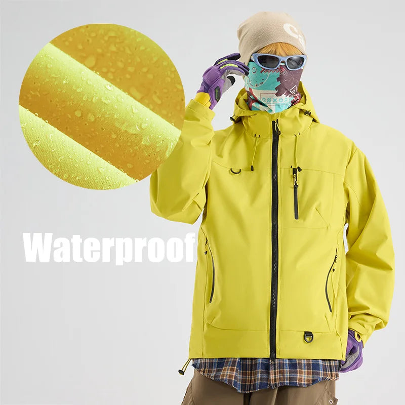 Unisex Waterproof Hooded Hiking Windbreaker Jacket – Outdoor Fishing Camping Coat