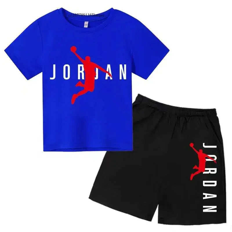 Kids Fashion 2-Piece Outfit Set – Casual T-Shirt & Shorts for Boys & Girls Ages 2–13