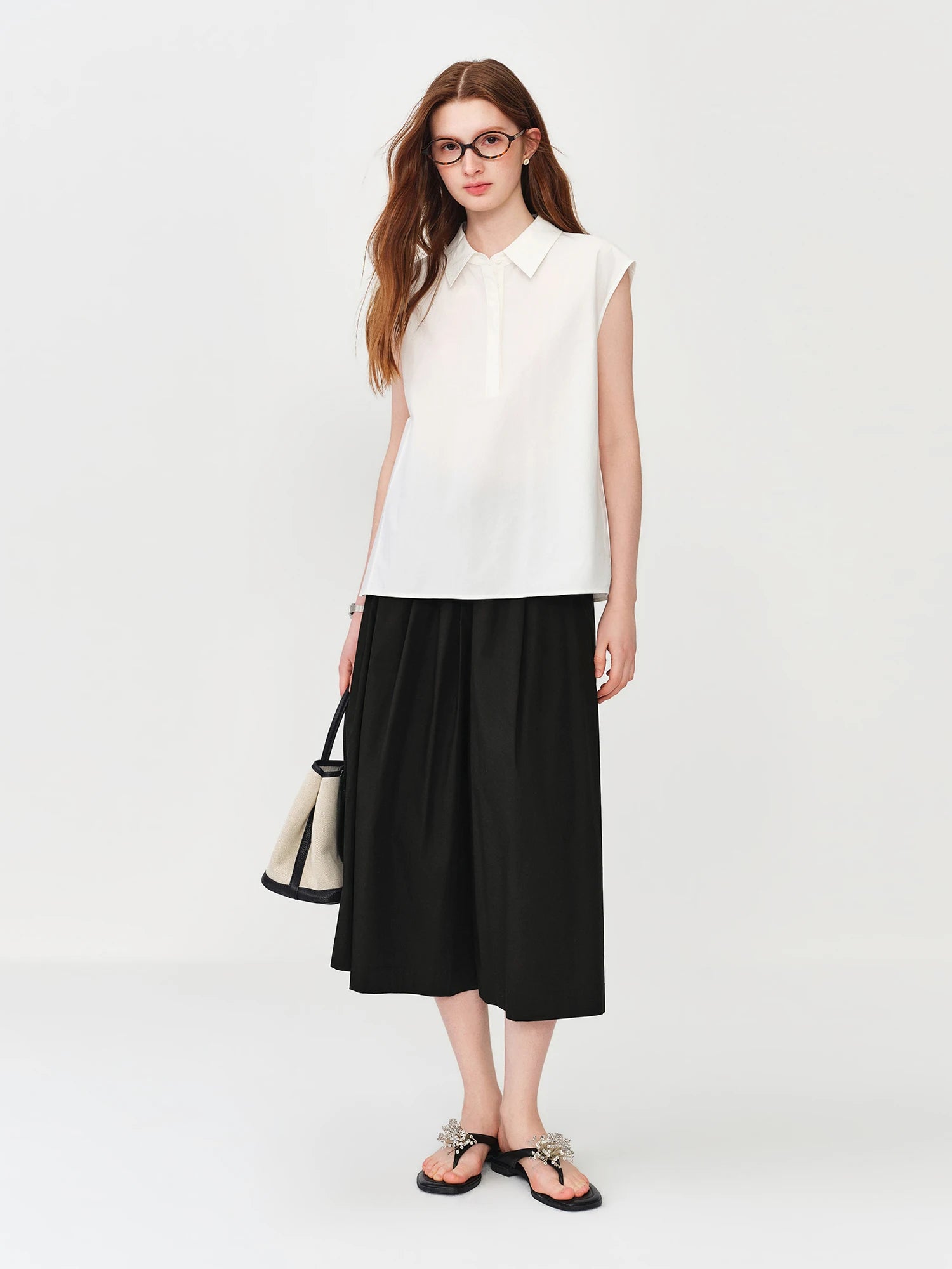 Women's Cozy Cotton A-Line Wide Leg Resort Pants – Casual Summer Outfit Trousers