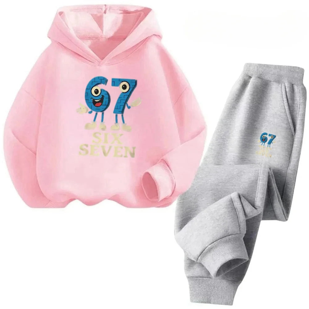 4-13Y 67 Trendy Kids Set Cartoon Mouse Design Cotton Blend Outfit Daily Playwear Discount Children's Fashion Trend Set