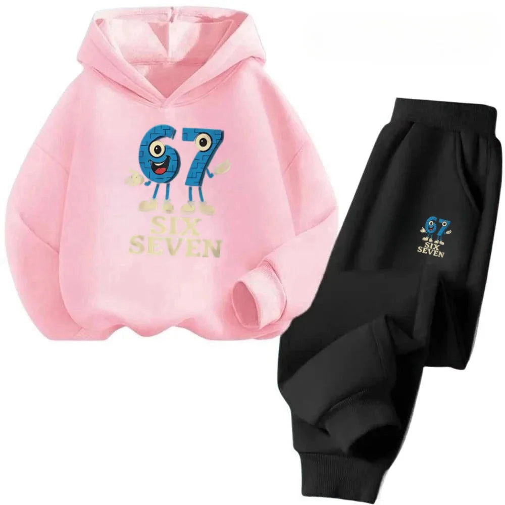 4-13Y 67 Trendy Kids Set Cartoon Mouse Design Cotton Blend Outfit Daily Playwear Discount Children's Fashion Trend Set