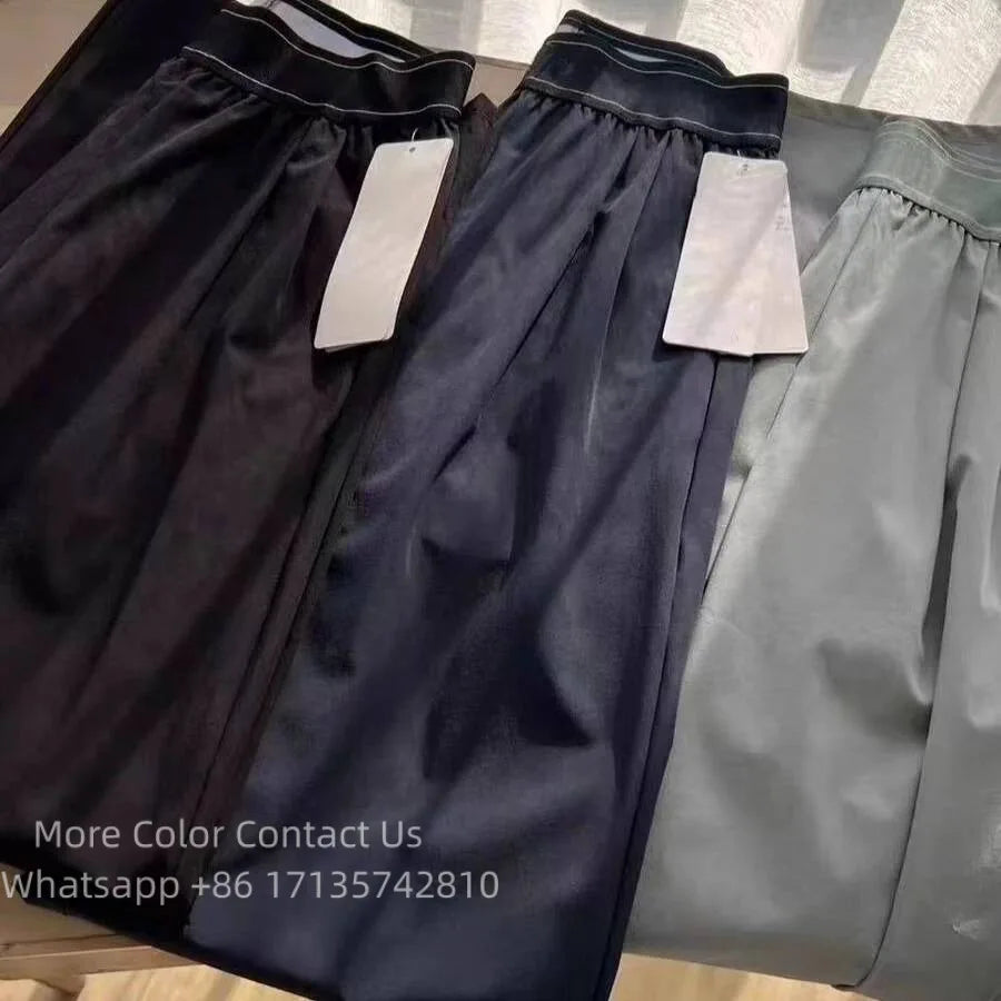 Women's High Waist Wide Leg Yoga Casual Pants – Outdoor Fitness Straight Loose Trousers