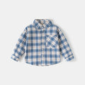 Kids Korean Plaid Oversized Long Sleeve Shirt – Loose Light Outerwear Blouse