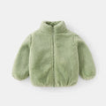Kids Warm Fleece Hooded Jacket – Boy & Girl Winter Outerwear Coat