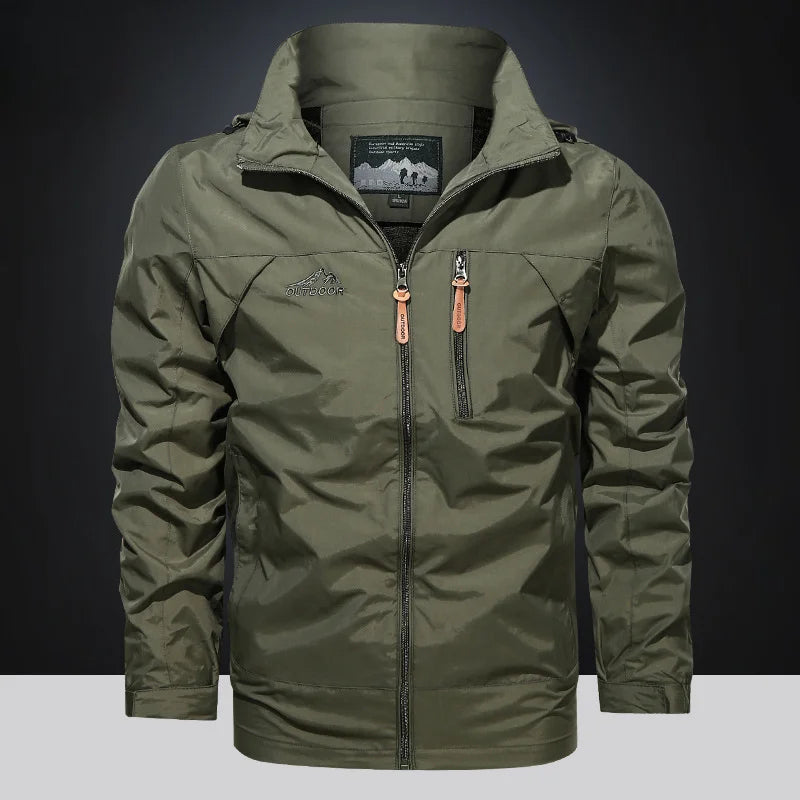 Men's Tactical Waterproof Hooded Streetwear Coat – Military Outdoor Climbing Jacket