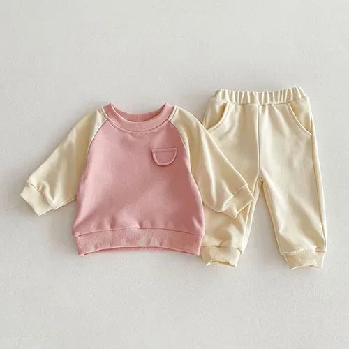 2025 New Spring 0-4Yrs Infant Baby Girls Clothing Set Long Sleeved Cotton Embroidery Pullover+Pants Toddler Baby Clothes Suit