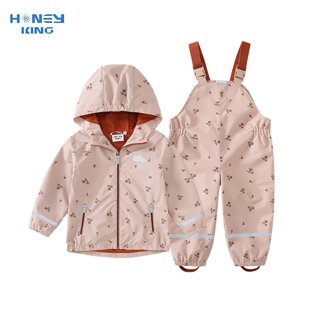Kids Waterproof Raincoat & Pants Set – Baby Overalls Rain Suit for Girls & Boys