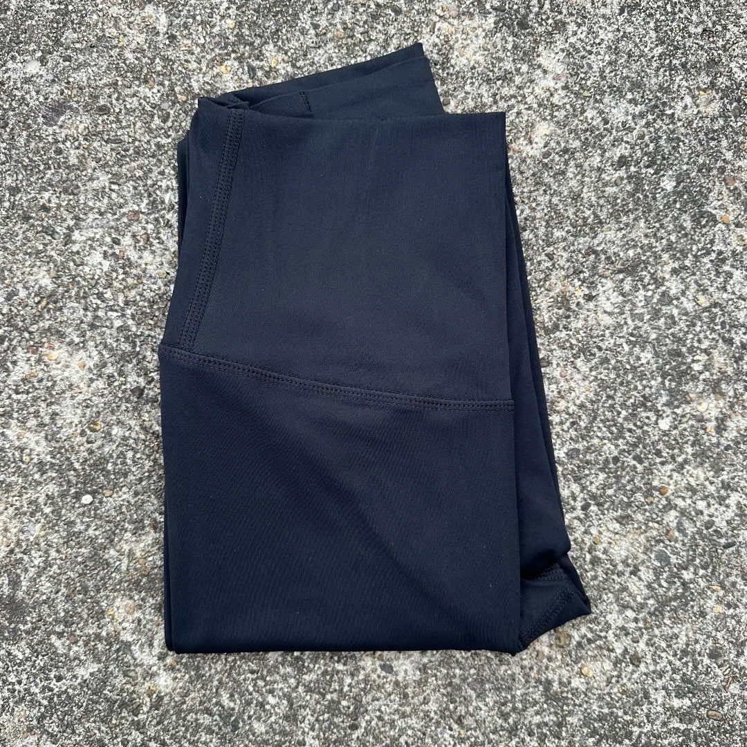 Women's High Waist Butter Yoga Leggings – Back Pocket Cropped Athletic Gym Pants