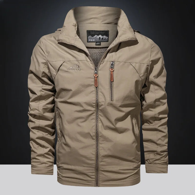 Men's Tactical Waterproof Hooded Streetwear Coat – Military Outdoor Climbing Jacket