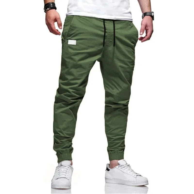 Slim Men Pants sport Joggers trousers Men Solid Color Straight Pants thin Woven Sweatpants men casual Trousers