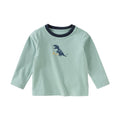Kids Animal Print Long Sleeve Pullover – Soft Cotton Casual Base Top