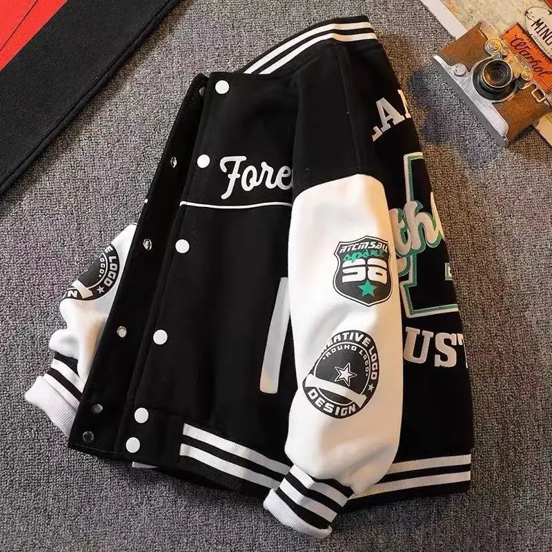 Boys Baseball Uniform Jacket – Sports Outerwear Coat Ages 3–14
