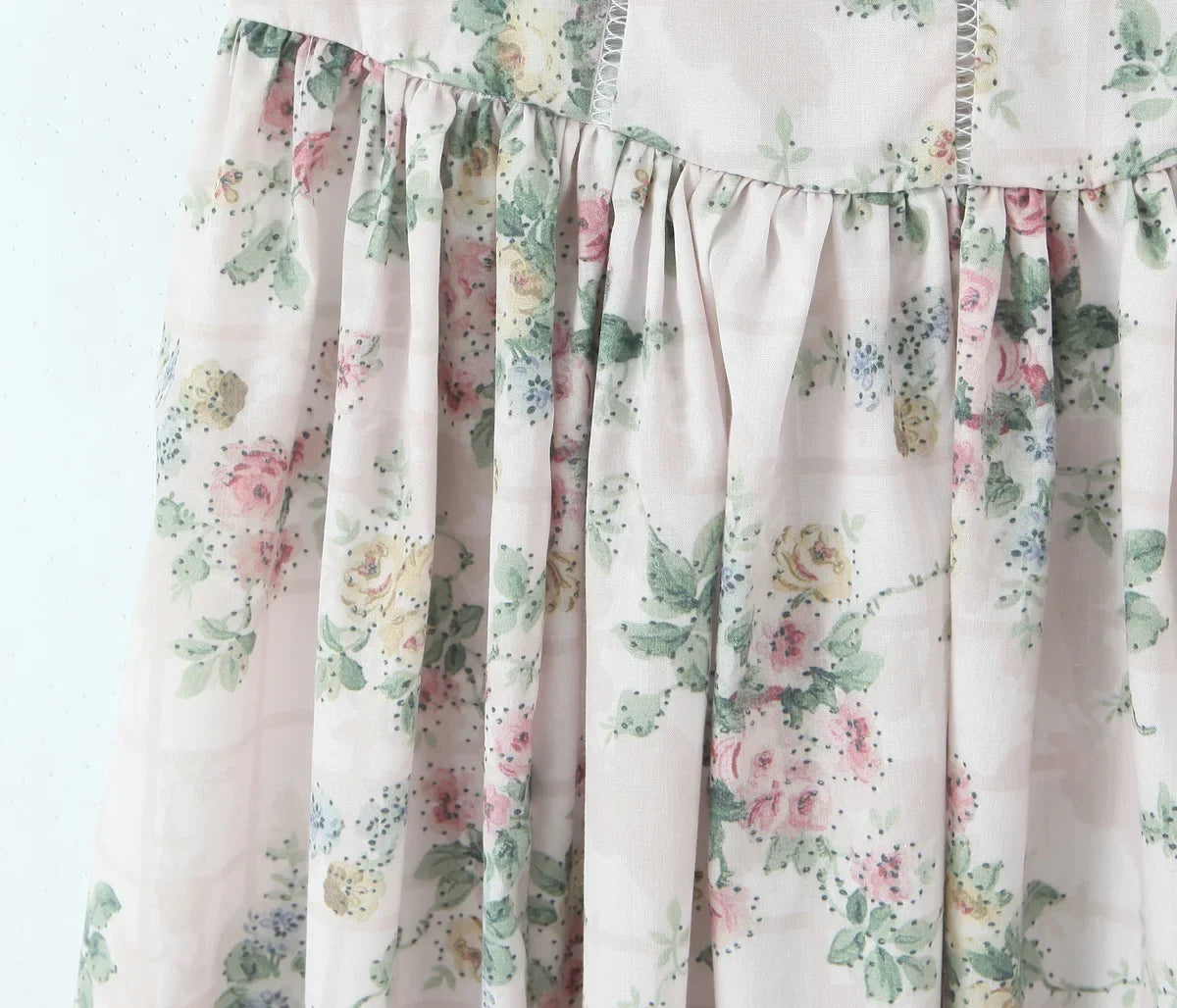 Vintage Boho Floral Maxi Dress