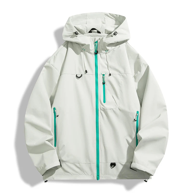 Unisex Waterproof Hooded Hiking Windbreaker Jacket – Outdoor Fishing Camping Coat