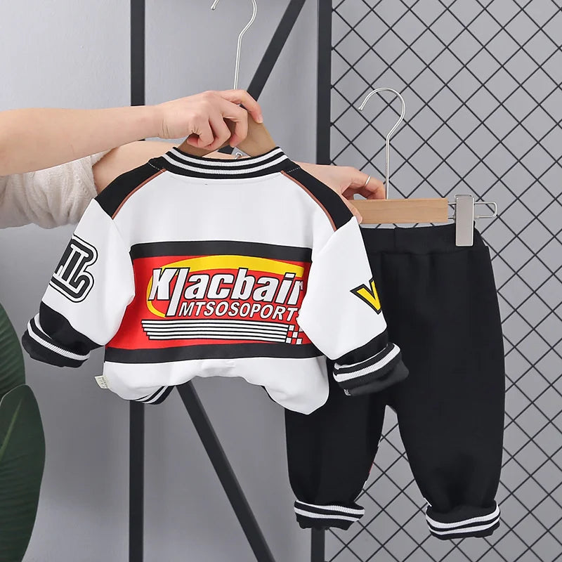 New Spring Autumn Baby Girls Clothes Children Outfits Boys Sports Jacket Pants 2Pcs/Sets Toddler Casual Costume Kids Tracksuits