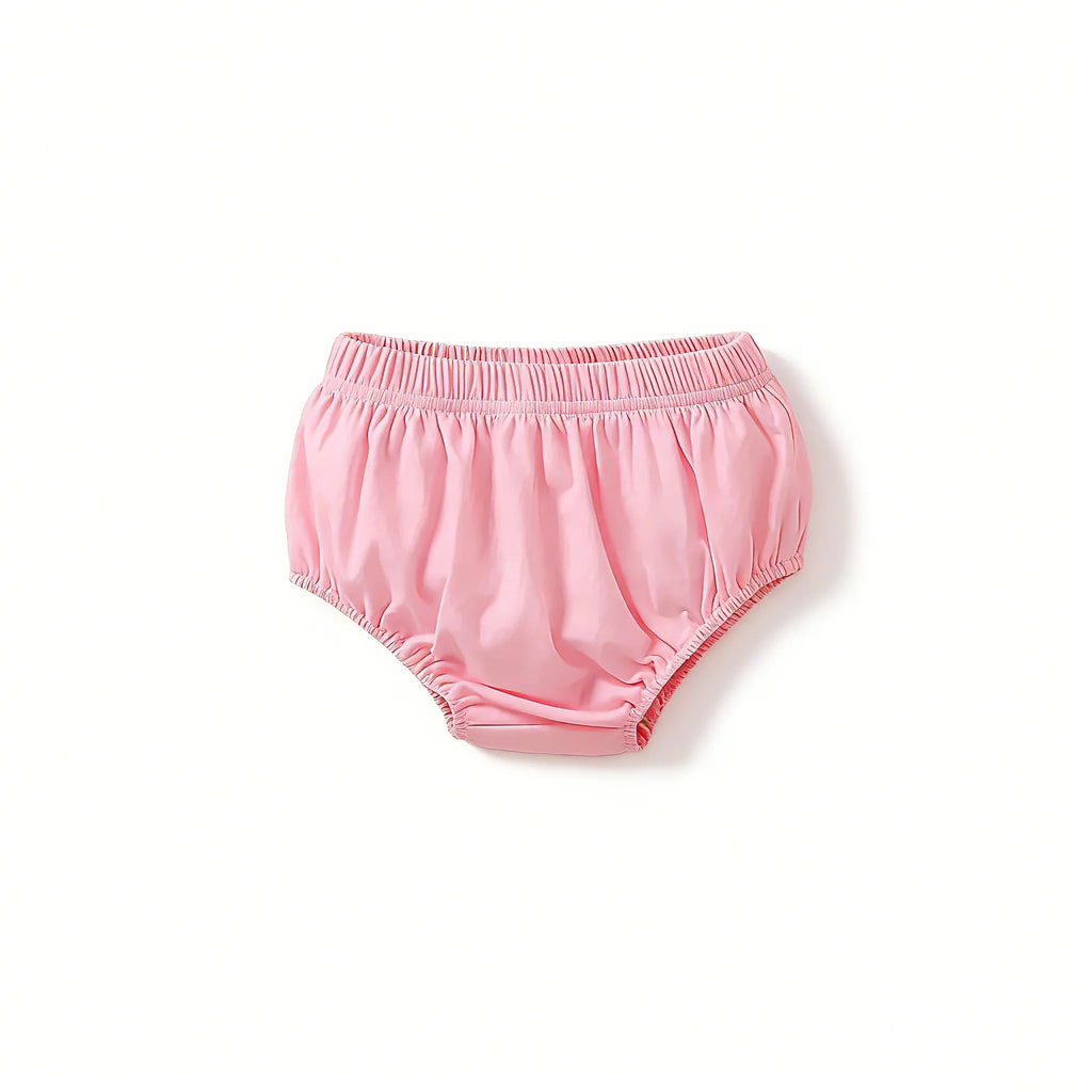 2pcs Solid Color Infant Toddler Underwear Soft Cotton Baby Girls and Baby Boys Unisex Diaper Covers Bloomers