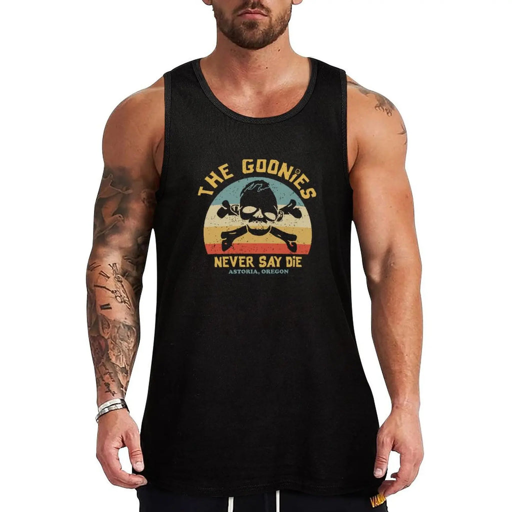 Vintage Retro Tank Top men clothes T-shirts men running shirt underwear bodybuilding