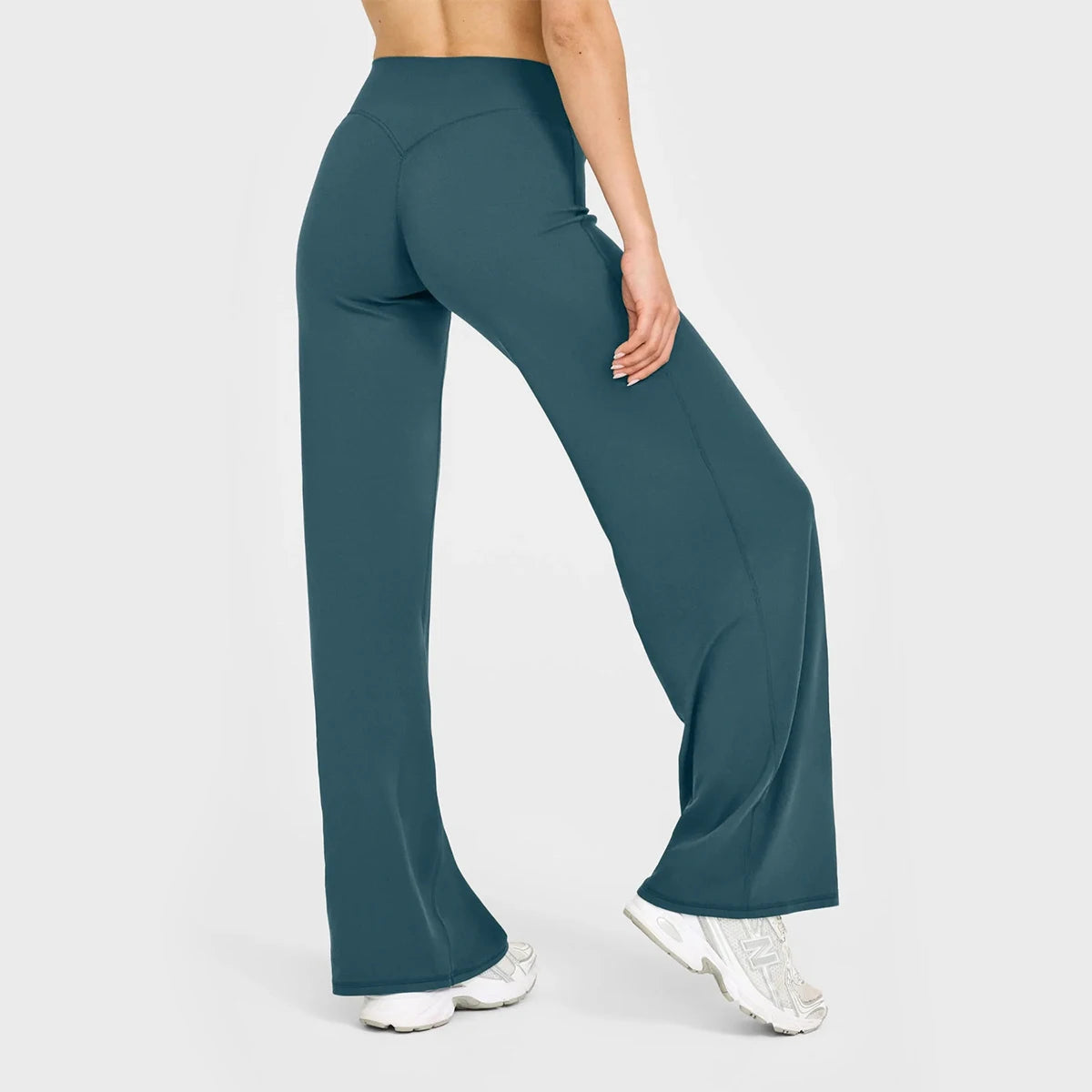 Women's Butter Fabric Straight-Leg Yoga Pants – Ultra Soft Mid-Waist Gym Pilates Trousers
