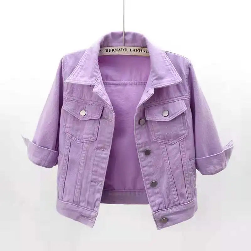 Women's Casual Loose Denim Jacket – Short Jean Coat Spring Autumn Outerwear