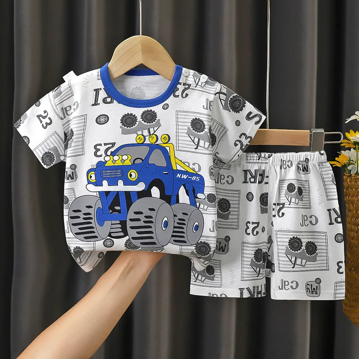 Kids Cotton T-Shirt & Shorts Summer Set – Casual 2-Piece Toddler Outfit