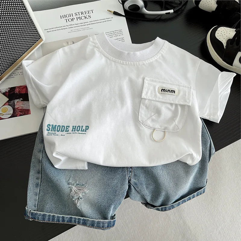 Baby T-Shirt & Shorts Casual 2-Piece Set – Soft Summer Toddler Outfit