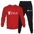 Men's Round Neck Sweatshirt & Jogger Pants Set – Casual Fitness 2-Piece Tracksuit