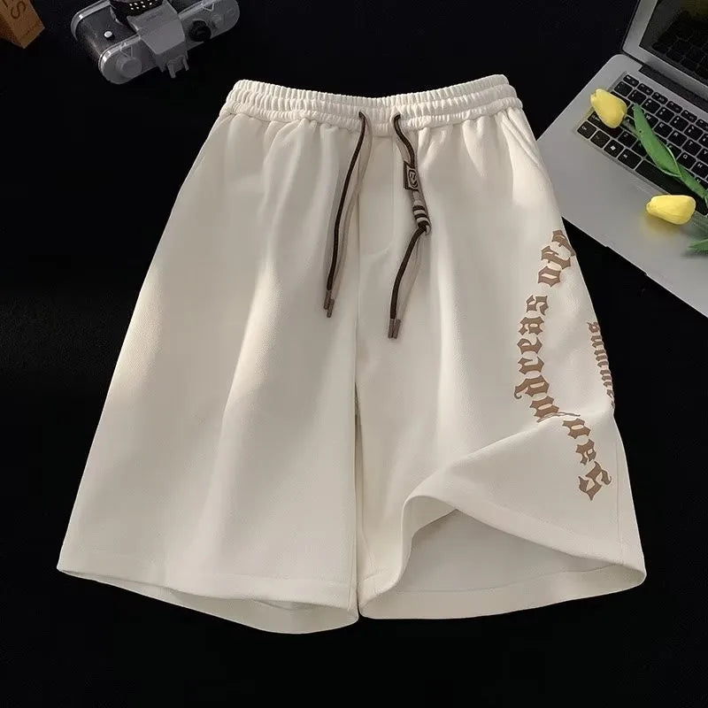 Men Shorts Casual Short Pants Oversize Beach Shorts Retro Letters Print Sports shorts Five Points Shorts Men's Clothing