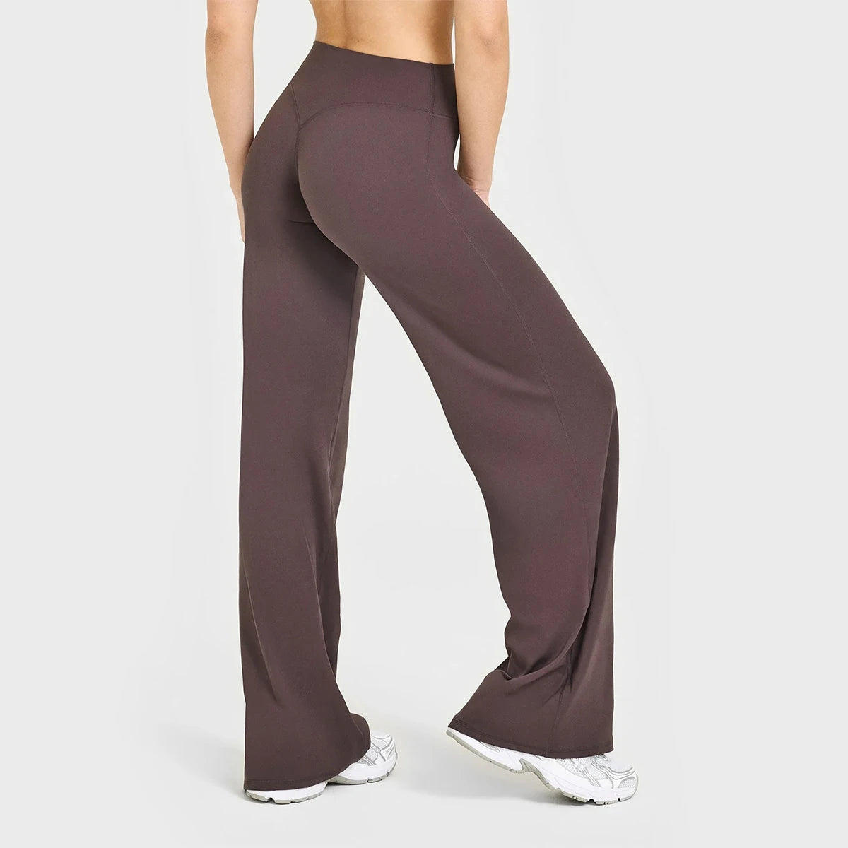 Women's Butter Fabric Straight-Leg Yoga Pants – Ultra Soft Mid-Waist Gym Pilates Trousers