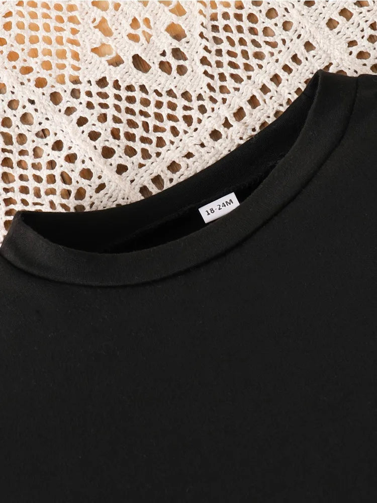 Spring Baby Girls Clothes Set Kid Boy '23' Printed Sweatshirts Pullover Top and Pants 2 Pieces Suit Children Fashion Tracksuits