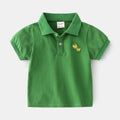 Boys Dinosaur Polo T-Shirt – Soft Breathable Cotton Kids Jersey