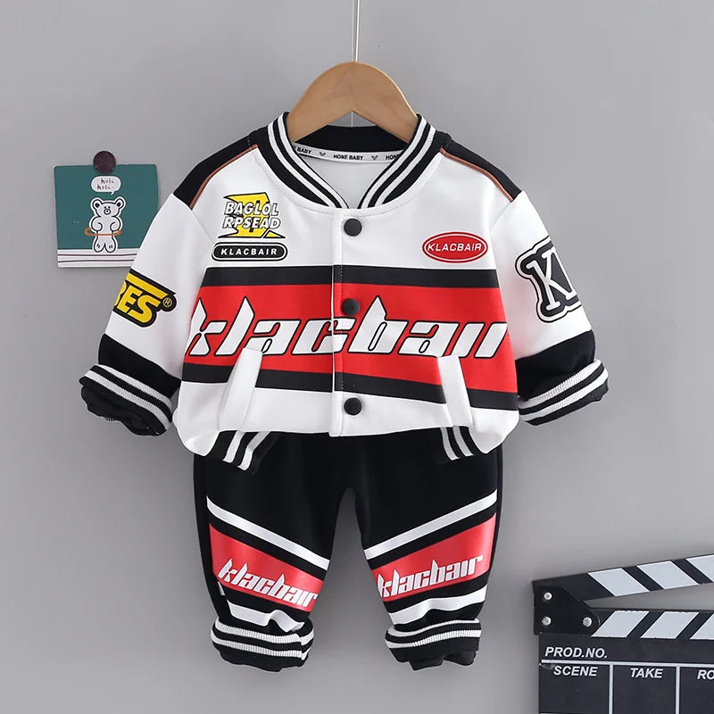 New Spring Autumn Baby Girls Clothes Children Outfits Boys Sports Jacket Pants 2Pcs/Sets Toddler Casual Costume Kids Tracksuits