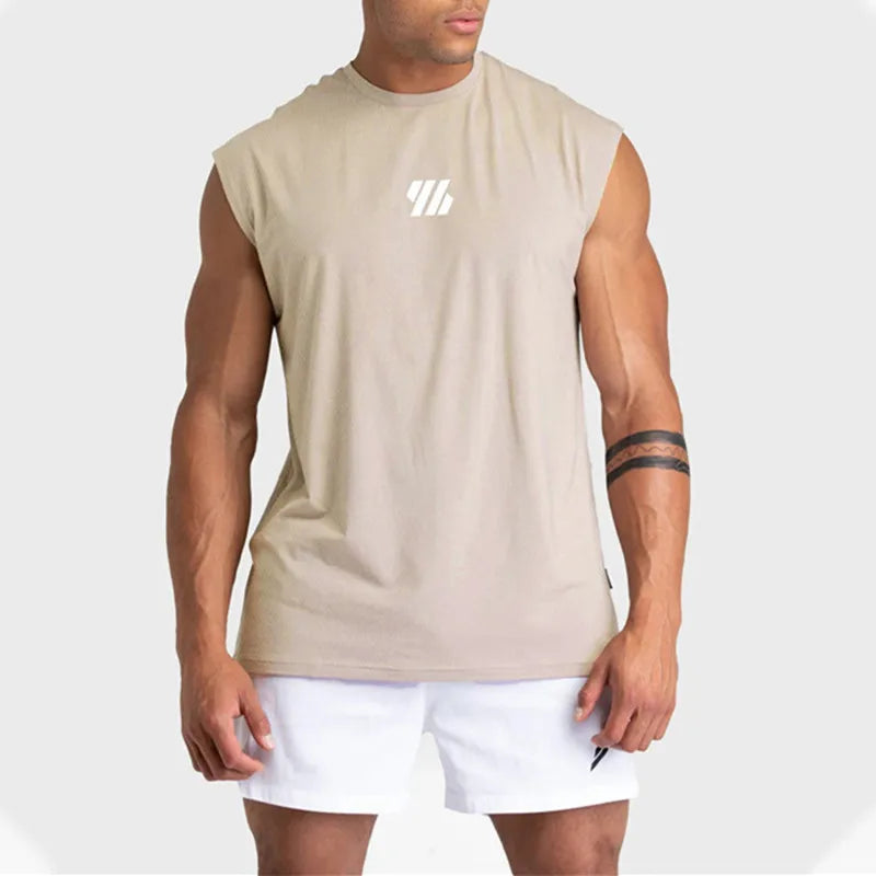Gym Vest Men Bodybuilding Sleeveless Sports Tank Top quick-drying mesh Fitness Running Tank Top men Clothes