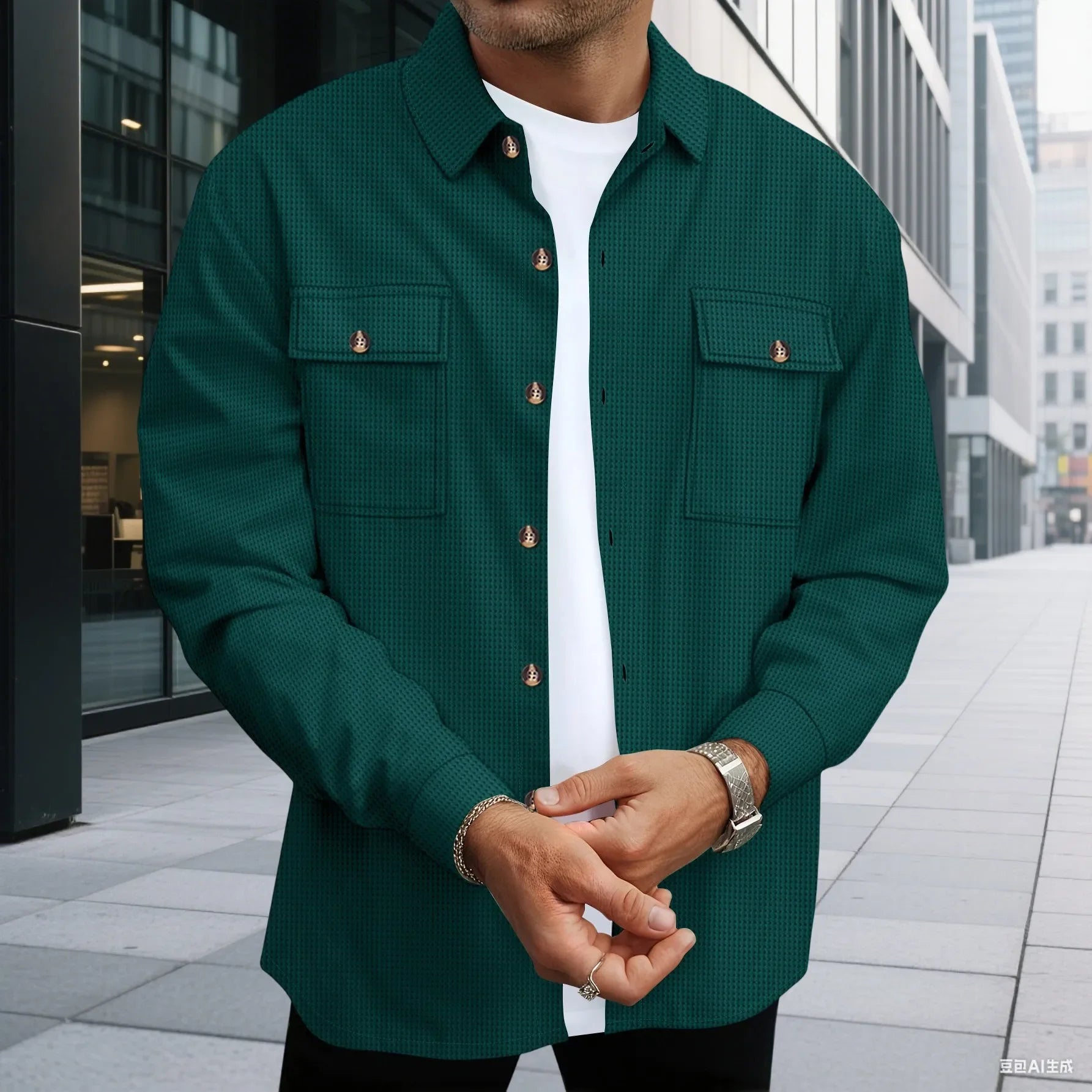 ביגוד עבודה לגברים עם דש מכופתר אופנתי, ז'קט ומכנסיים ארוכים, נוח ונושם, תלבושת עסקית קז'ואלית, חצי חלק