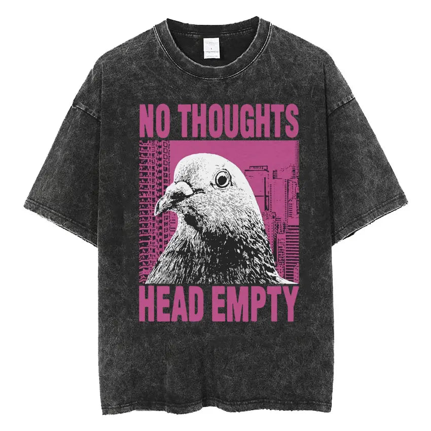 Men's Japanese Frog Retro Washed Oversized T-Shirt – Funny Graphic Streetwear Tee