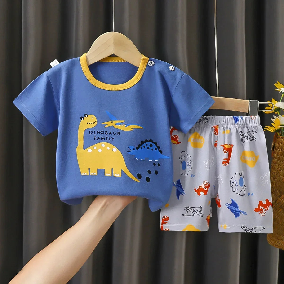 Kids Cotton T-Shirt & Shorts Summer Set – Casual 2-Piece Toddler Outfit