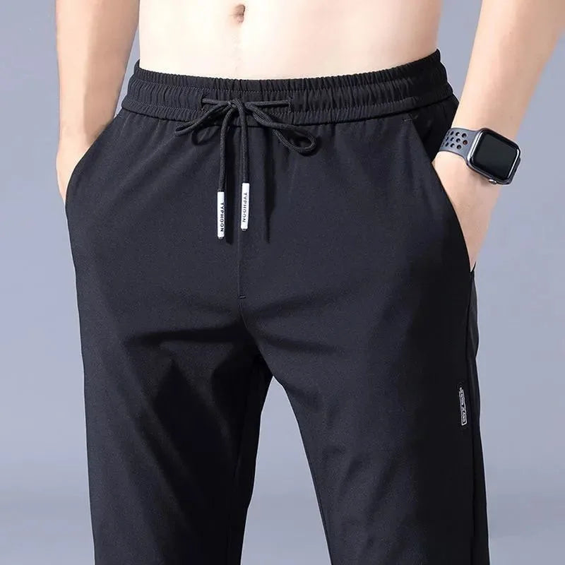 Thin Business Casual Pants Outdoor Elastic Breathable Straight Leg Sweatpants