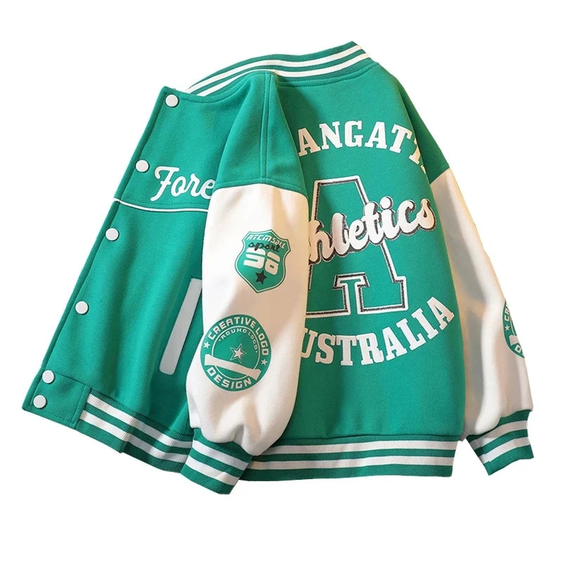 Boys Baseball Uniform Jacket – Sports Outerwear Coat Ages 3–14