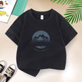Boys Mountain Camping Short Sleeve T-Shirt – Cotton Outdoor Kids Tee