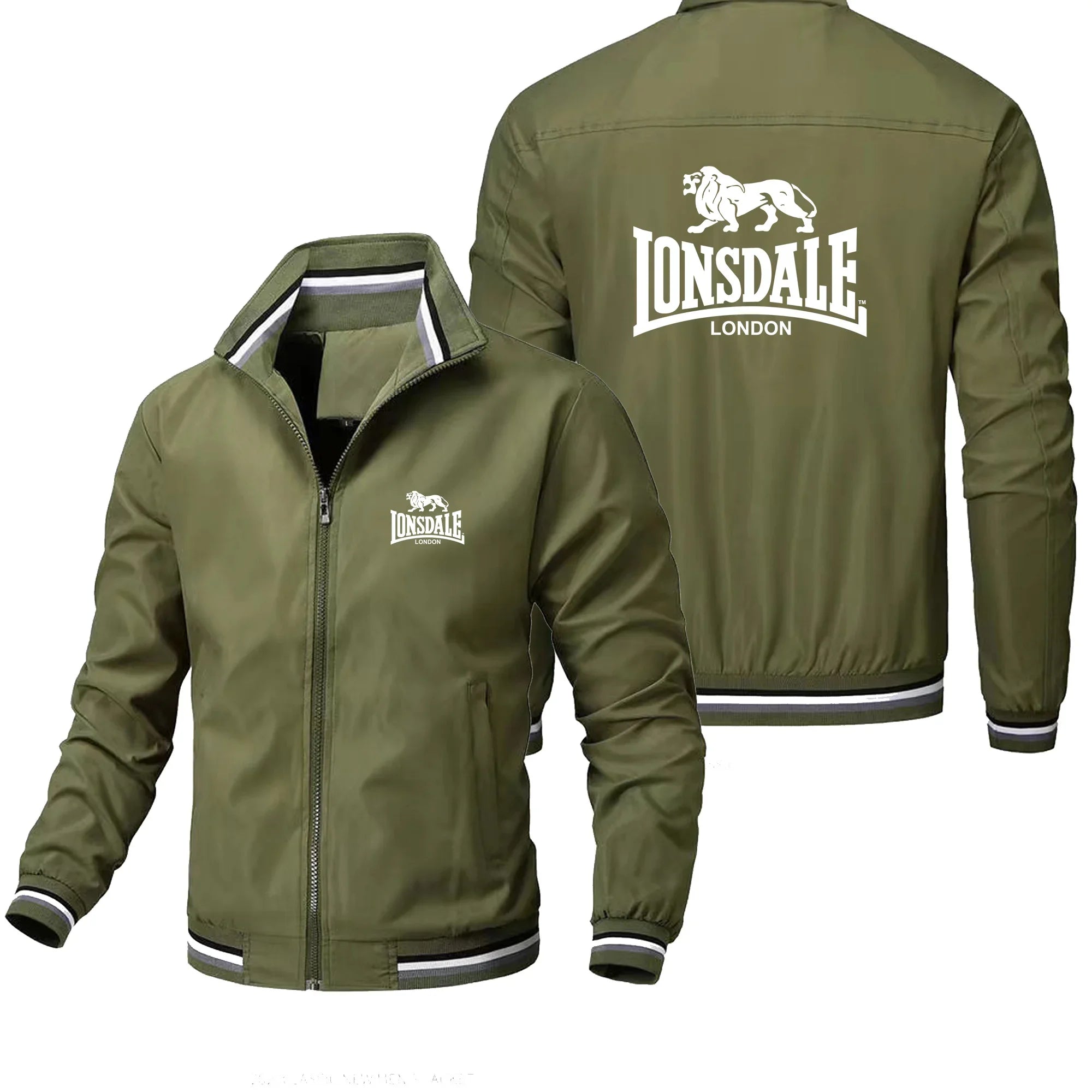Men's Stand Collar Windproof Zipper Jacket – Outdoor Leisure Street Coat