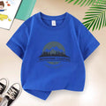 Boys Mountain Camping Short Sleeve T-Shirt – Cotton Outdoor Kids Tee