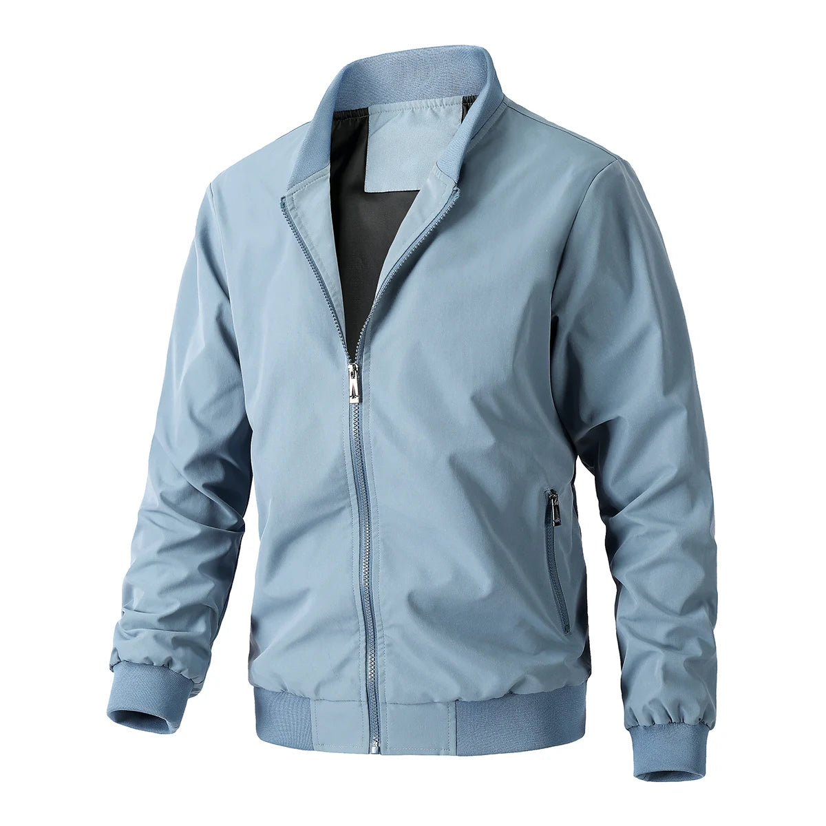 Men's British Style Bomber Windbreaker Jacket – Business Casual Streetwear Coat