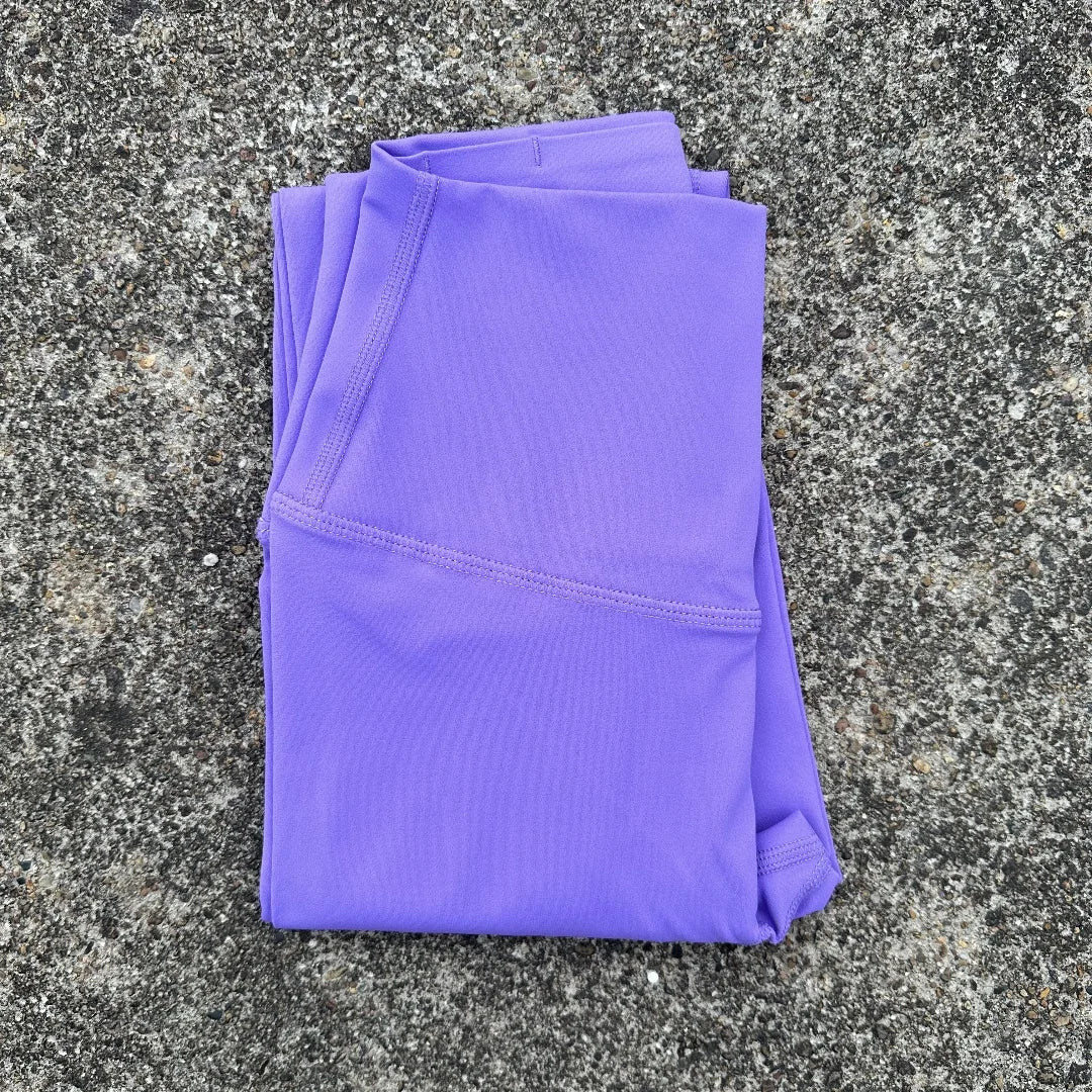 Women's High Waist Butter Yoga Leggings – Back Pocket Cropped Athletic Gym Pants