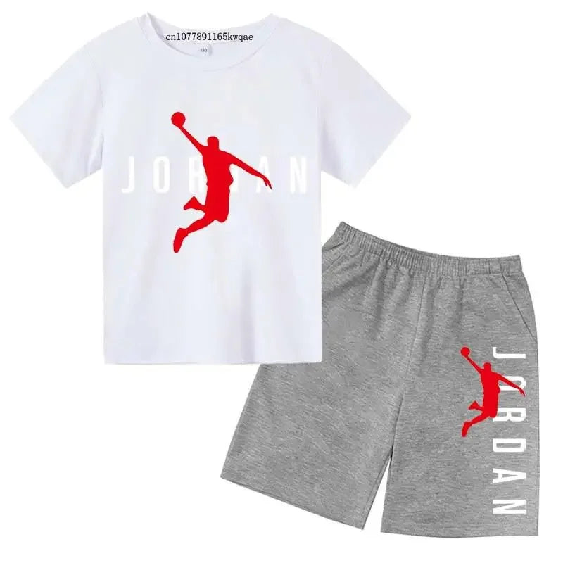 Kids Fashion 2-Piece Outfit Set – Casual T-Shirt & Shorts for Boys & Girls Ages 2–13