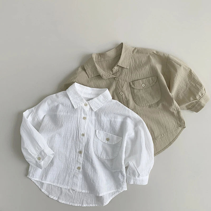 Kids Sun Protection Long Sleeve Top – Soft Breathable Summer Shirt