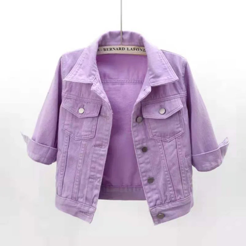Women's Casual Loose Denim Jacket – Short Jean Coat Spring Autumn Outerwear
