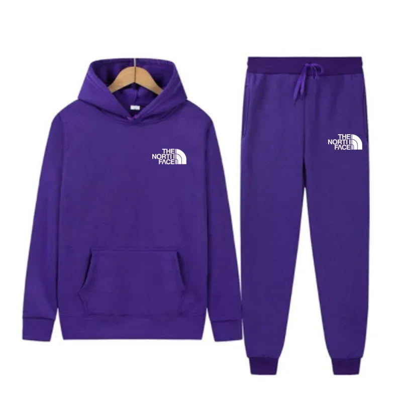 2025 Autumn New print Men's Women Fashion Casual Tracksuits Outdoor Fitness Jogging Hooded Sets Sports Luxury