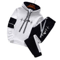 Men's Classic Hooded Sweatshirt & Pants Tracksuit – Versatile Print 2-Piece Set